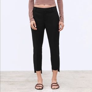 Zara Black asymmetric dress pants